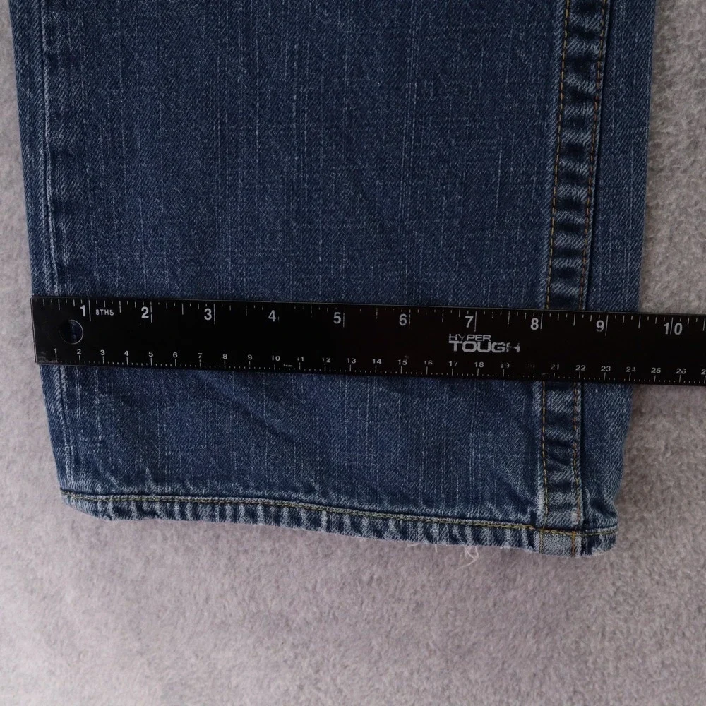 True Religion Jeans Mens 32‎ Billy Relaxed Bootcut Flap Pocket Cotton Denim Blue